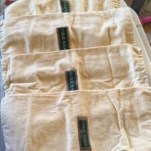 Cole Haan Cream Dust Bags Set